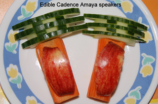salad for kids in shape of cadence amaya speakers